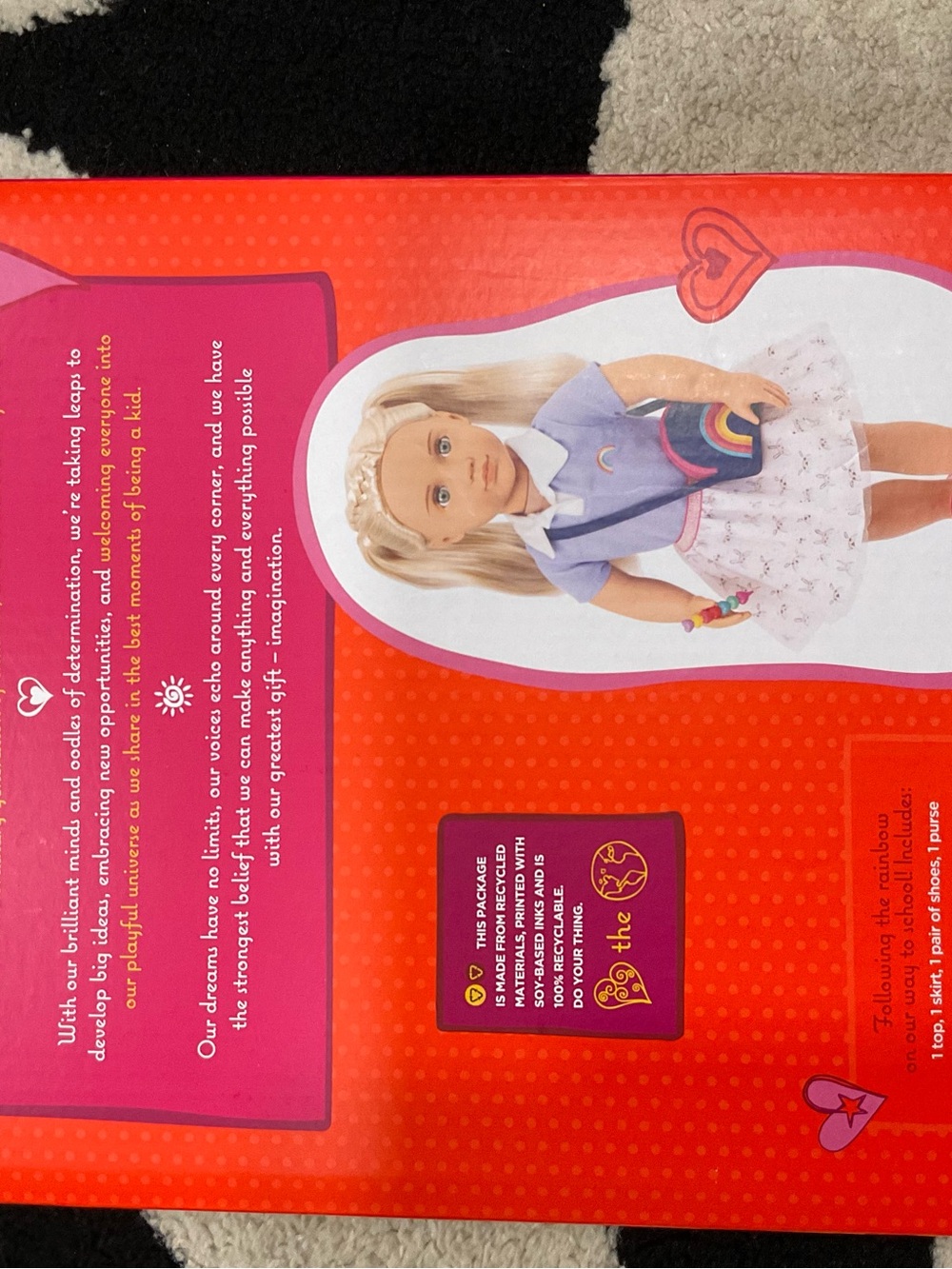 Our generation Anita Birthday Girl Doll in Turquoise Dress with Pink Sash - Picture 9 of 10